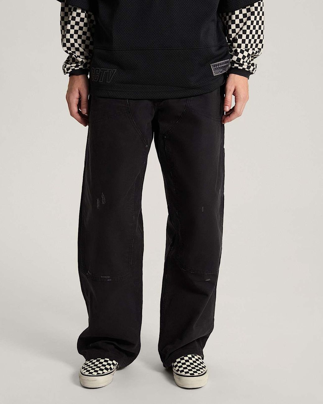 Vans A.O.D. By Slam Jam Distressed Double Knee Hose, Herren, Größe in Blue für Herren