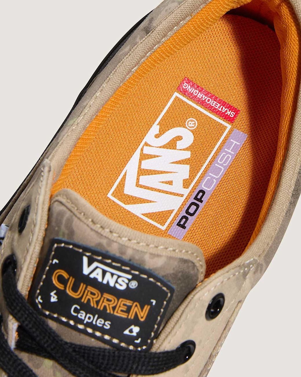 Vans Brown Skate Curren Caples Shoes for men