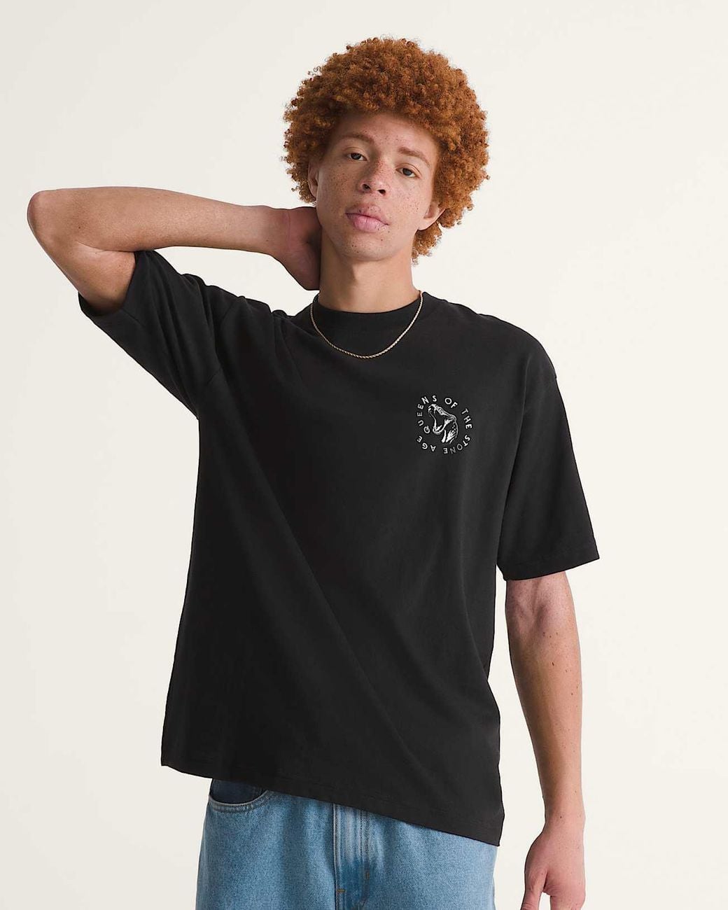 Vans Black Queens Of The Stone Age Ouroboros T-Shirt for men