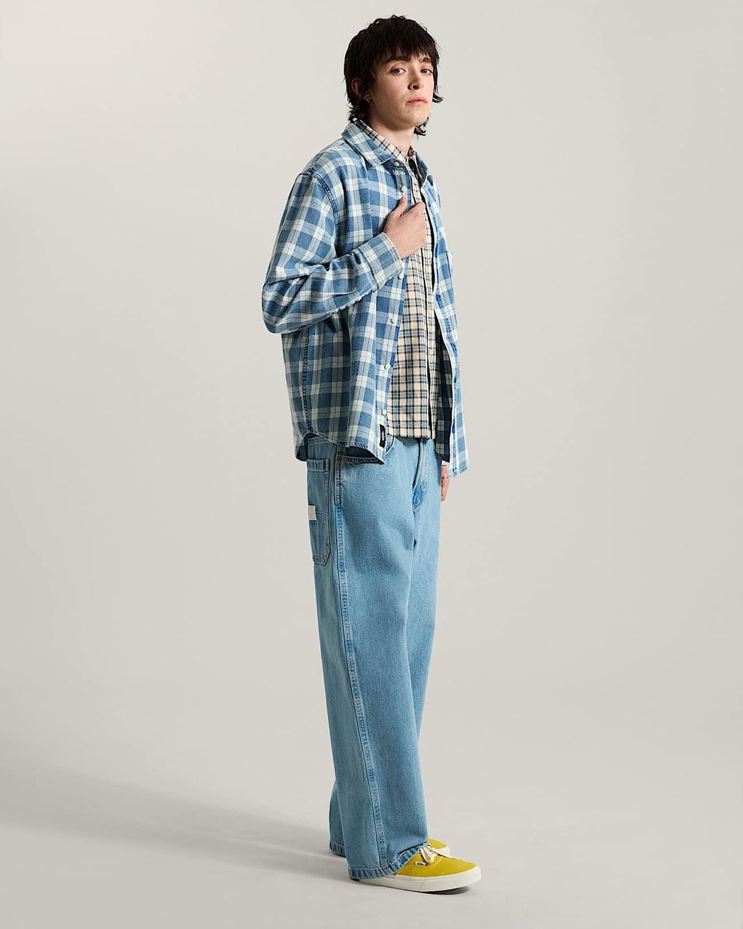 Vans Blue Drill Chore Baggy Carpenter Pant Light Stonewash for men