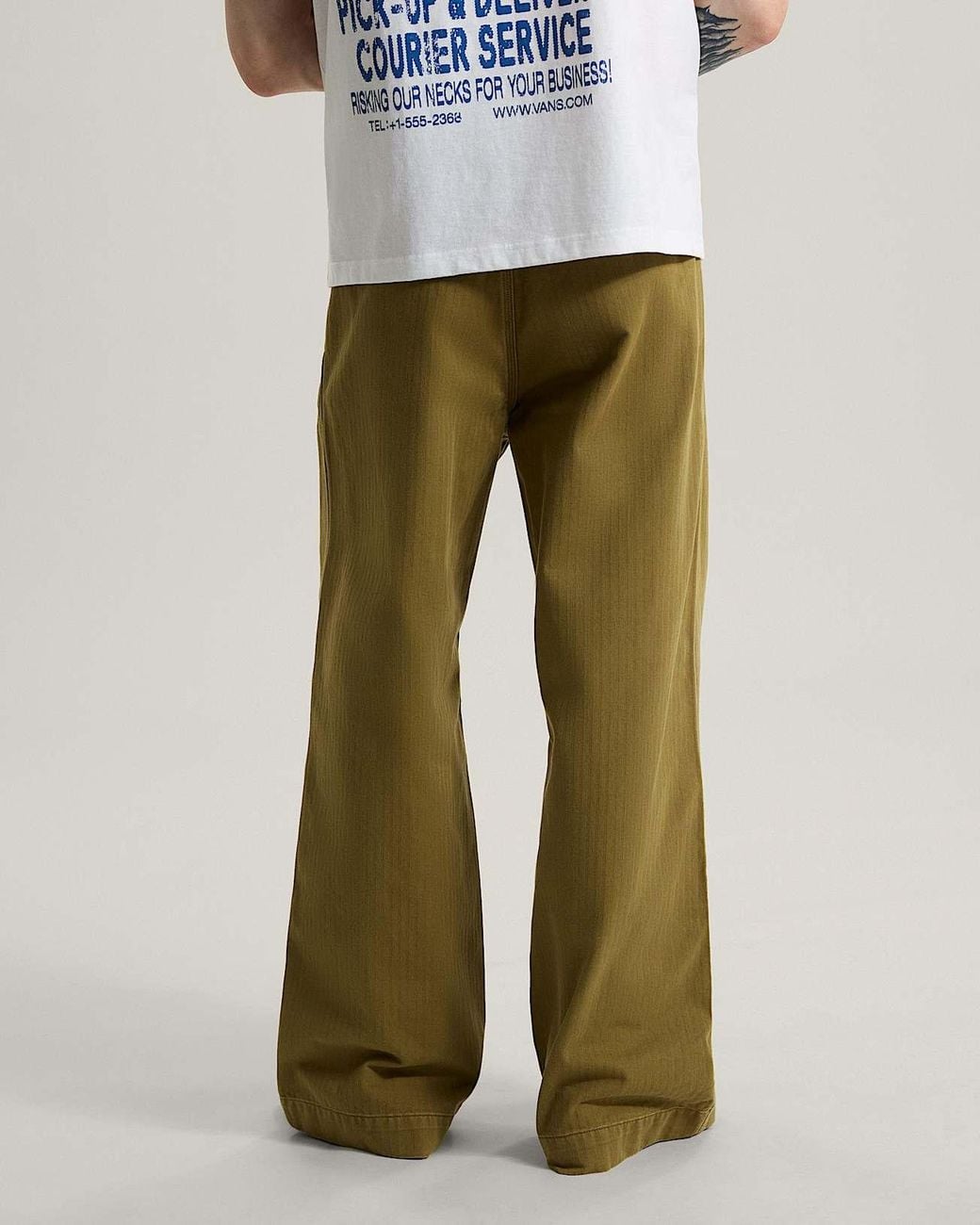 Vans Green Authentic Chino Loose Trousers for men