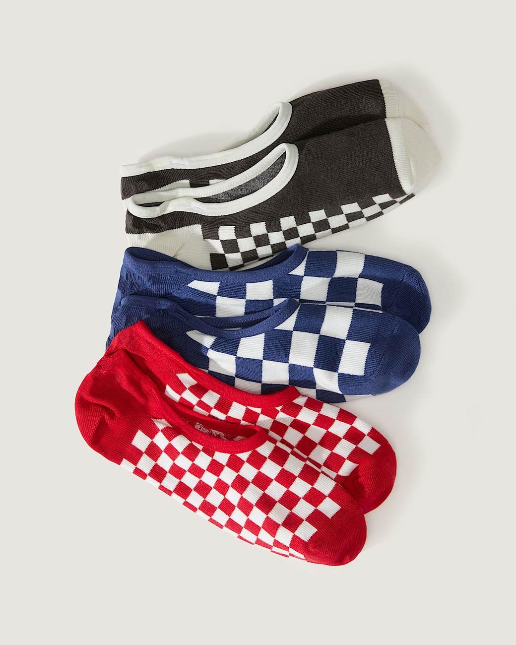 Vans Red Check Canoodle Socks (3 Pairs) Size: L (8.5-12​ for men