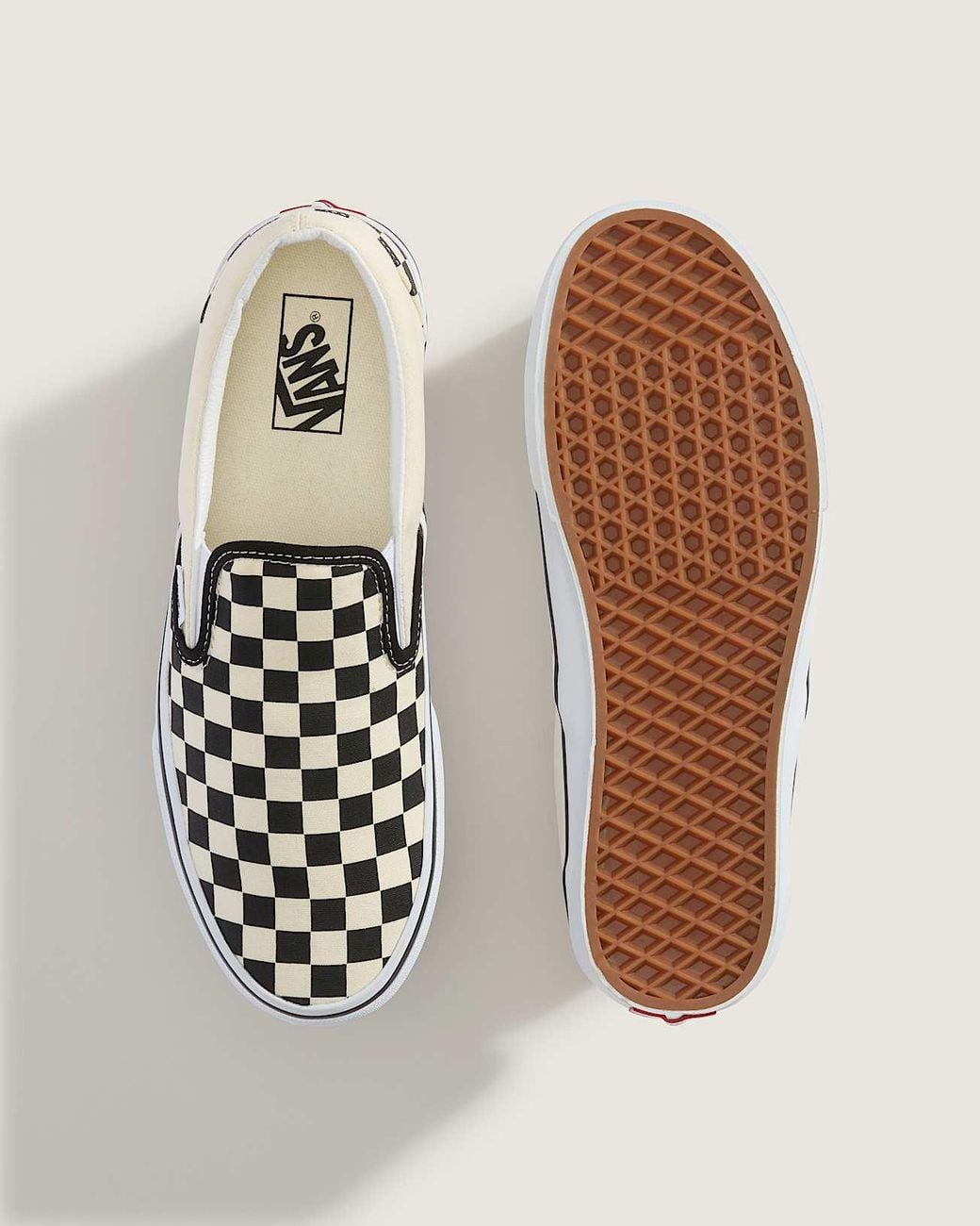 Vans Metallic Checkerboard Classic Slip-On Shoes for men
