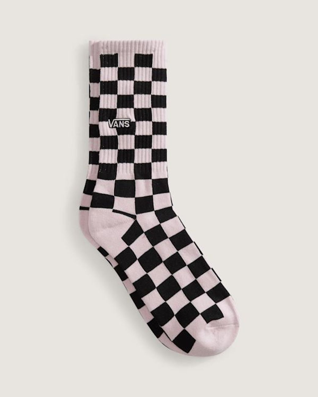 Vans White Checkerboard Crew Sock (1 Pair) Size: L (8.5-12​ for men