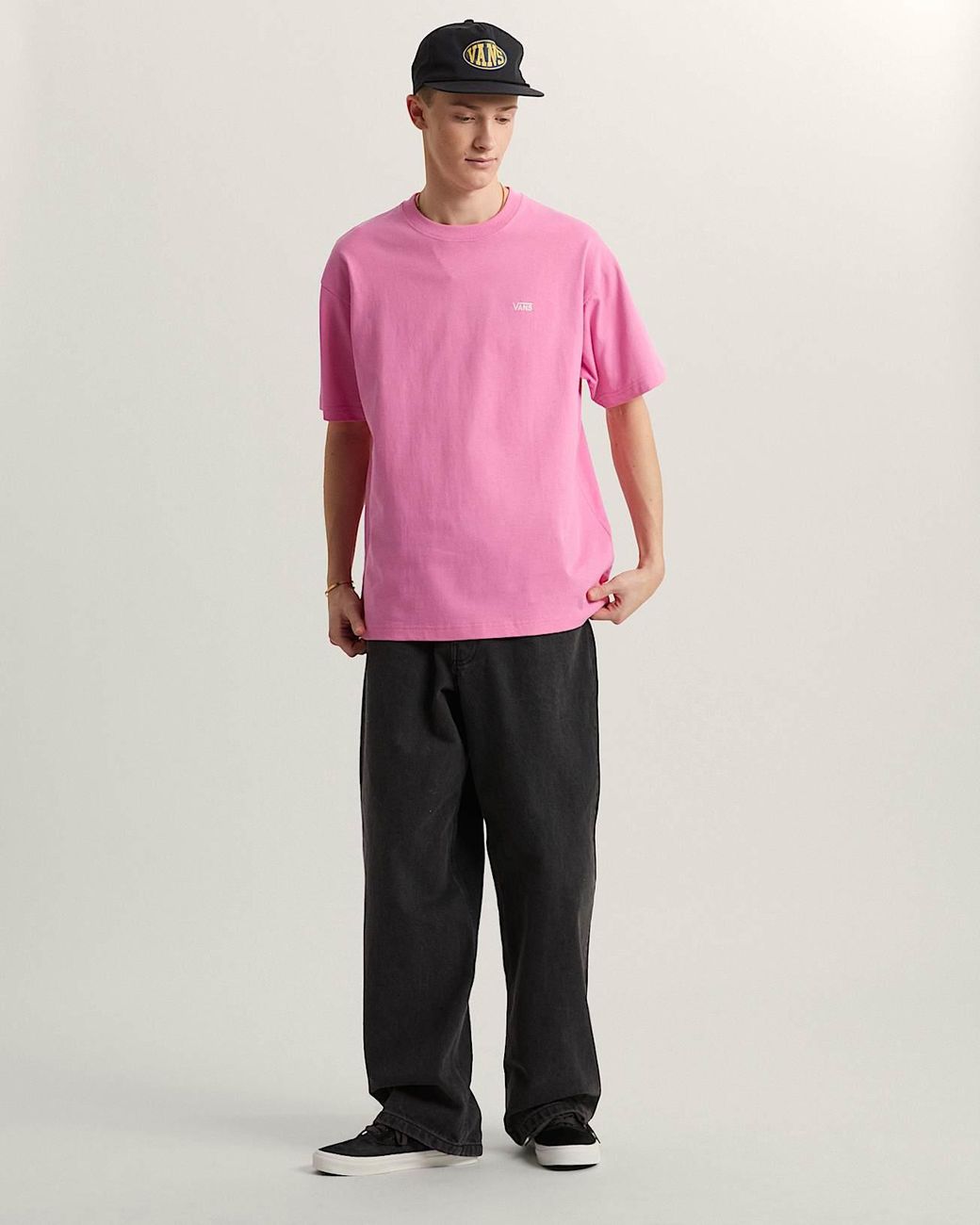 Vans Pink Left Chest Ii Loose T-Shirt for men