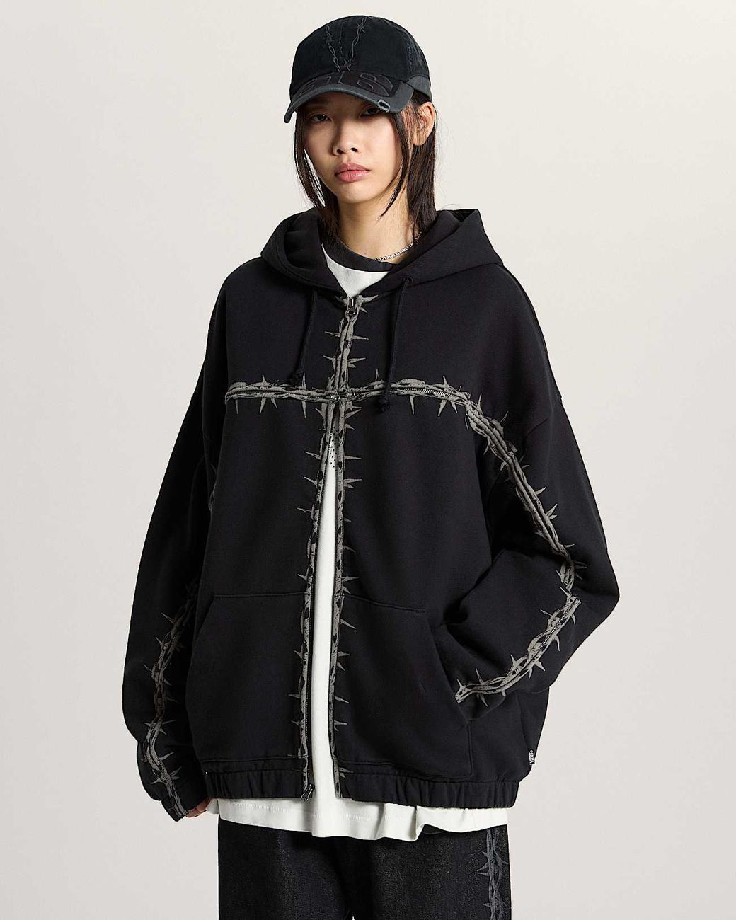 Vans Black A.O.D. By Slam Jam T Zipped Hoodie for men