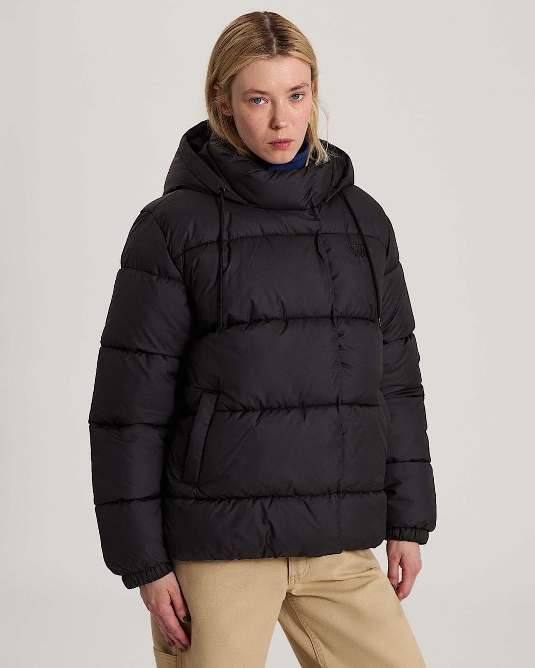 Vans Black Hillgate Regular Length Puffer