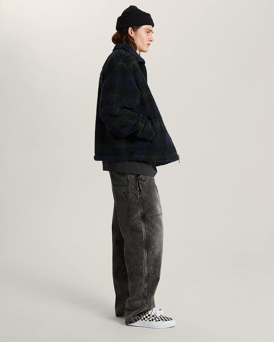 Vans Blue Yukon High Pile Jacquard Jacket for men