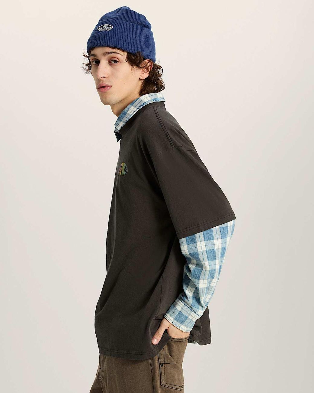 Vans Black Jetty Sets Ss T-Shirt for men