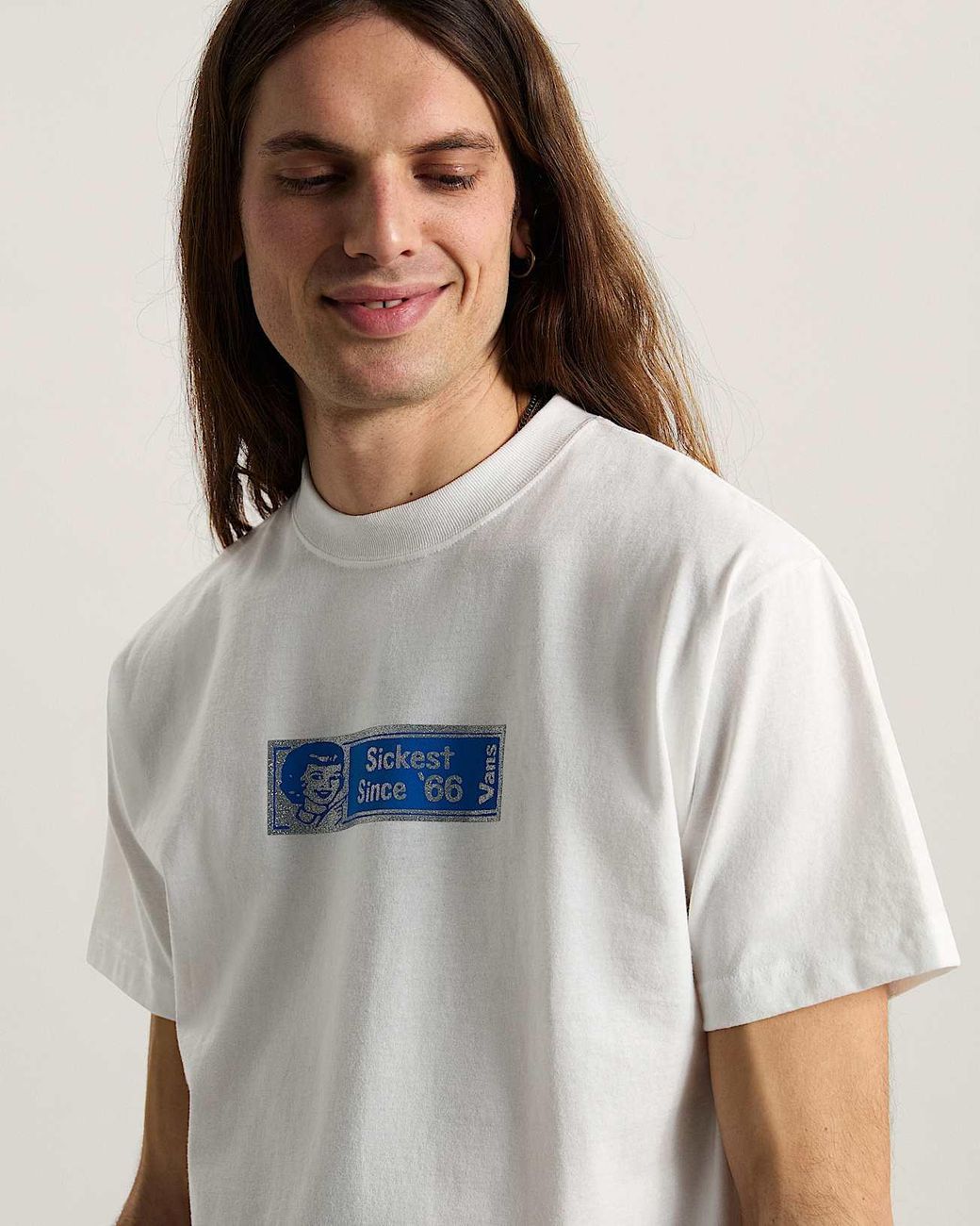 Vans White Sickest 66 Ss Tee for men