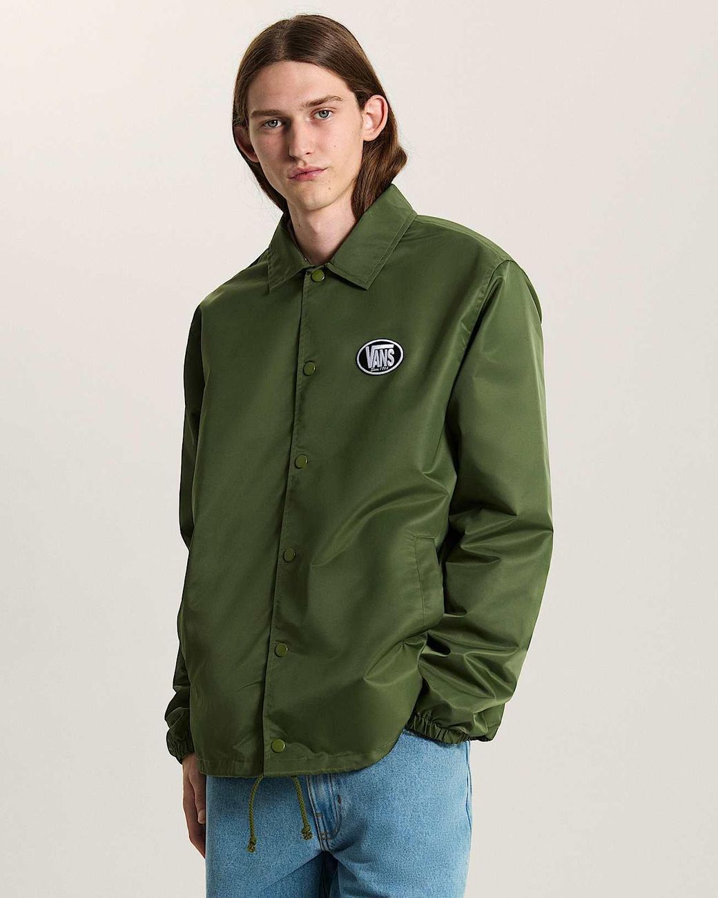 Vans Green Torrey Nylon Coaches Jacket for men
