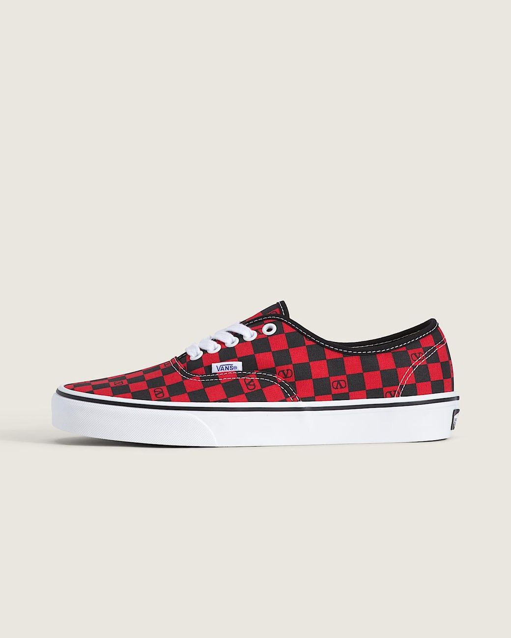 Vans Red And Authentic Checkerboard for men