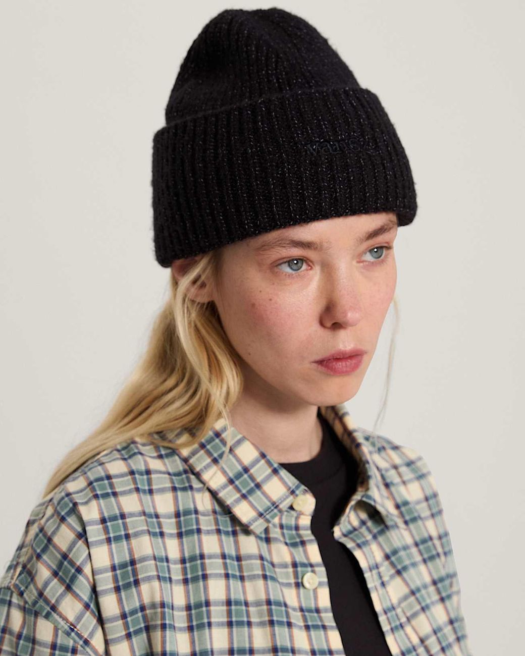 Vans Black Densmore Wide Cuff Beanie for men
