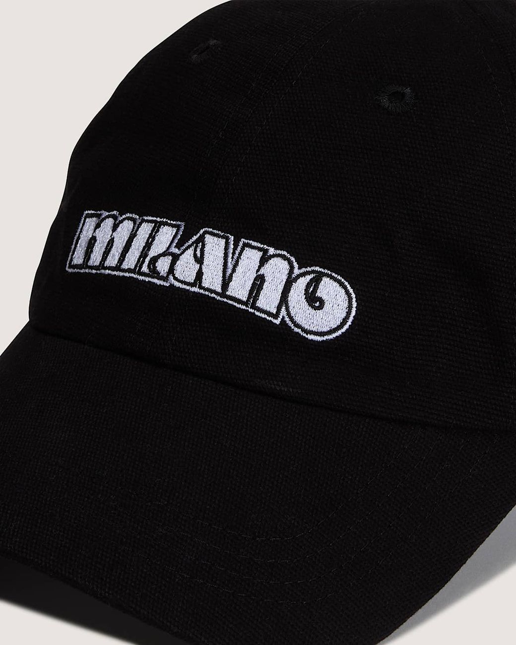 Vans Black Milano Half Box Curved Bill Jockey Hat for men