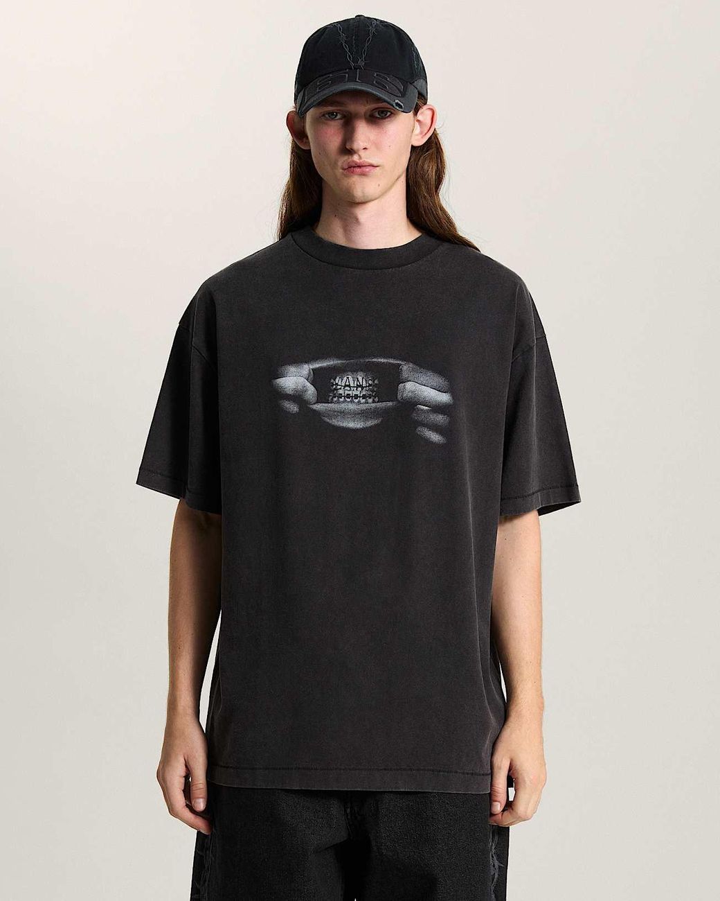 Vans A.O.D. By Slam Jam Braces T-Shirt, Herren, Größe in Black für Herren