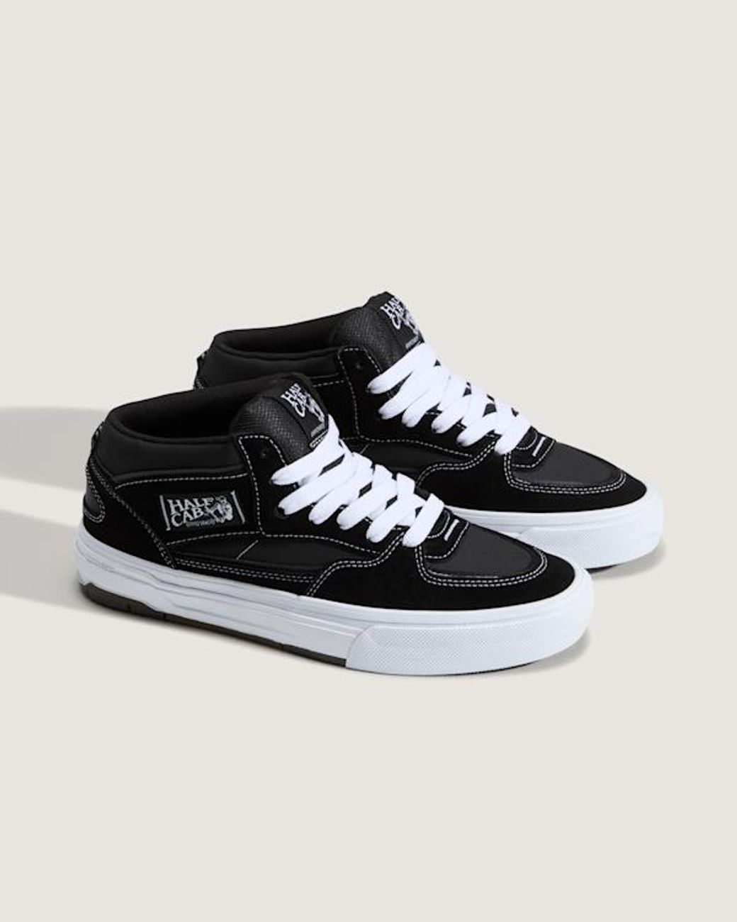 Vans Black Skate Half Cab Wafflecup Shoes for men