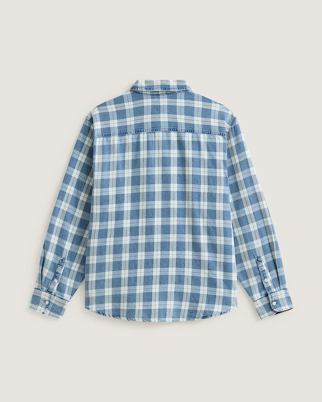 Vans Blue Lawson Solid Oxford Long Sleeve Shirt for men