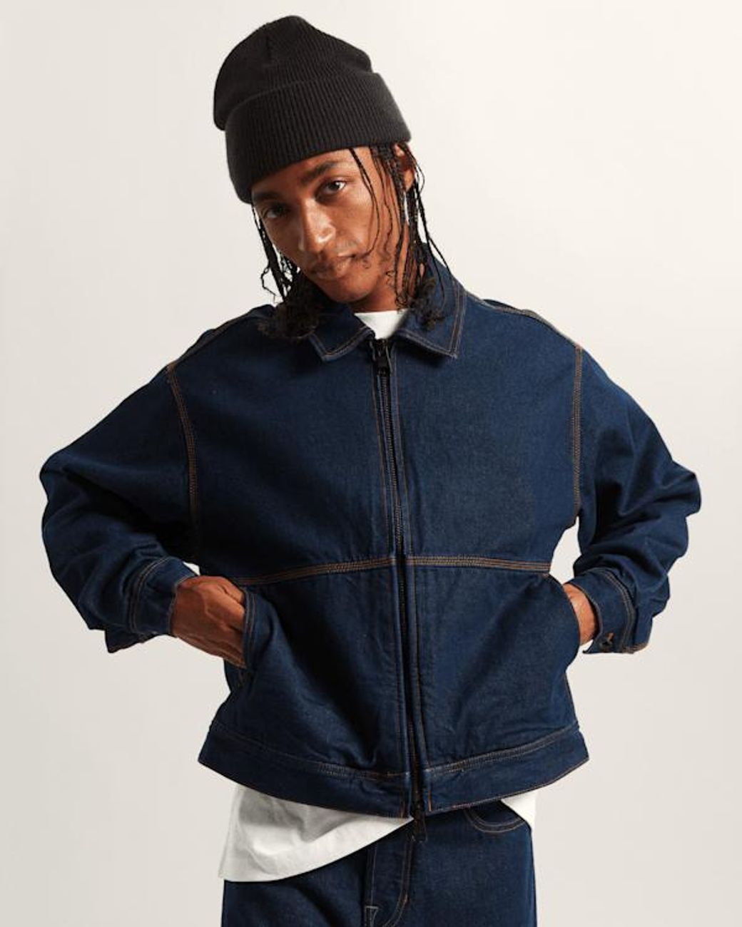 Vans Premium Station Jacke Aus Denim, Herren, Größe in Blue für Herren