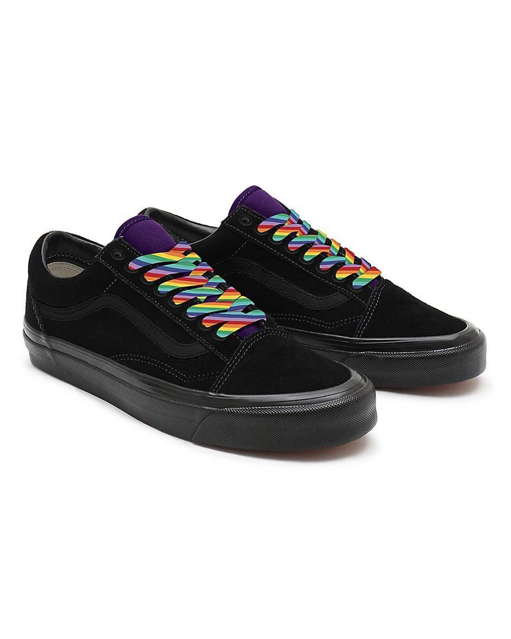 Vans black outlet rainbows