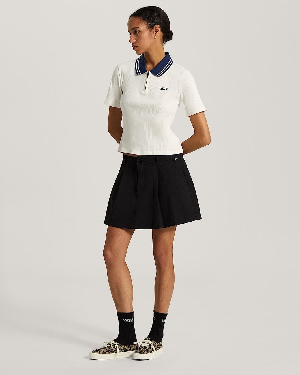Vans White Priscilla Polo Shirt