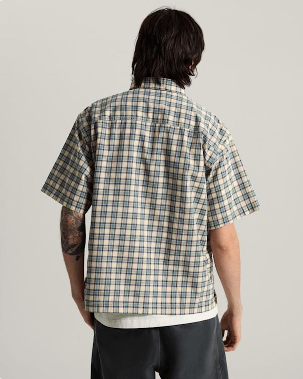 Vans Gray Larkspur Timber Plaid Shirt for men