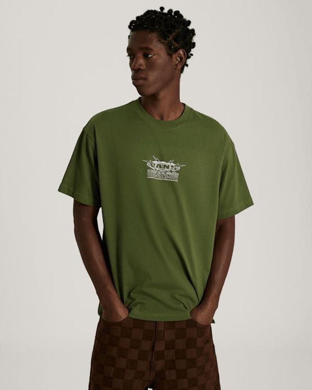 Vans Green Hotline Radio Ss Tee Balsam for men
