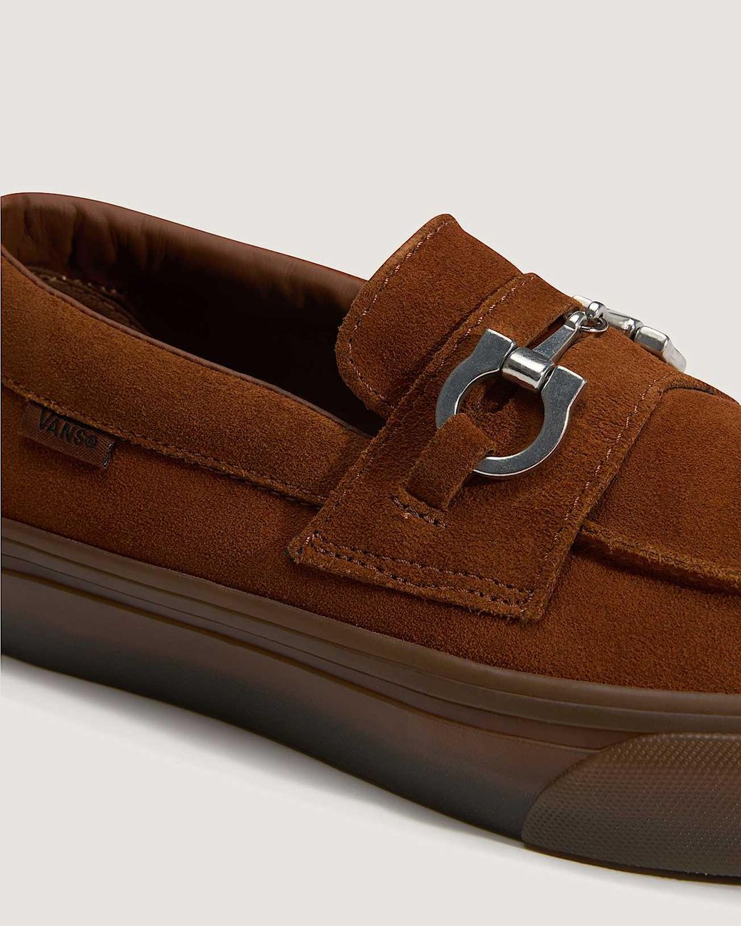 Vans Brown Skate Loafer Shoes for men