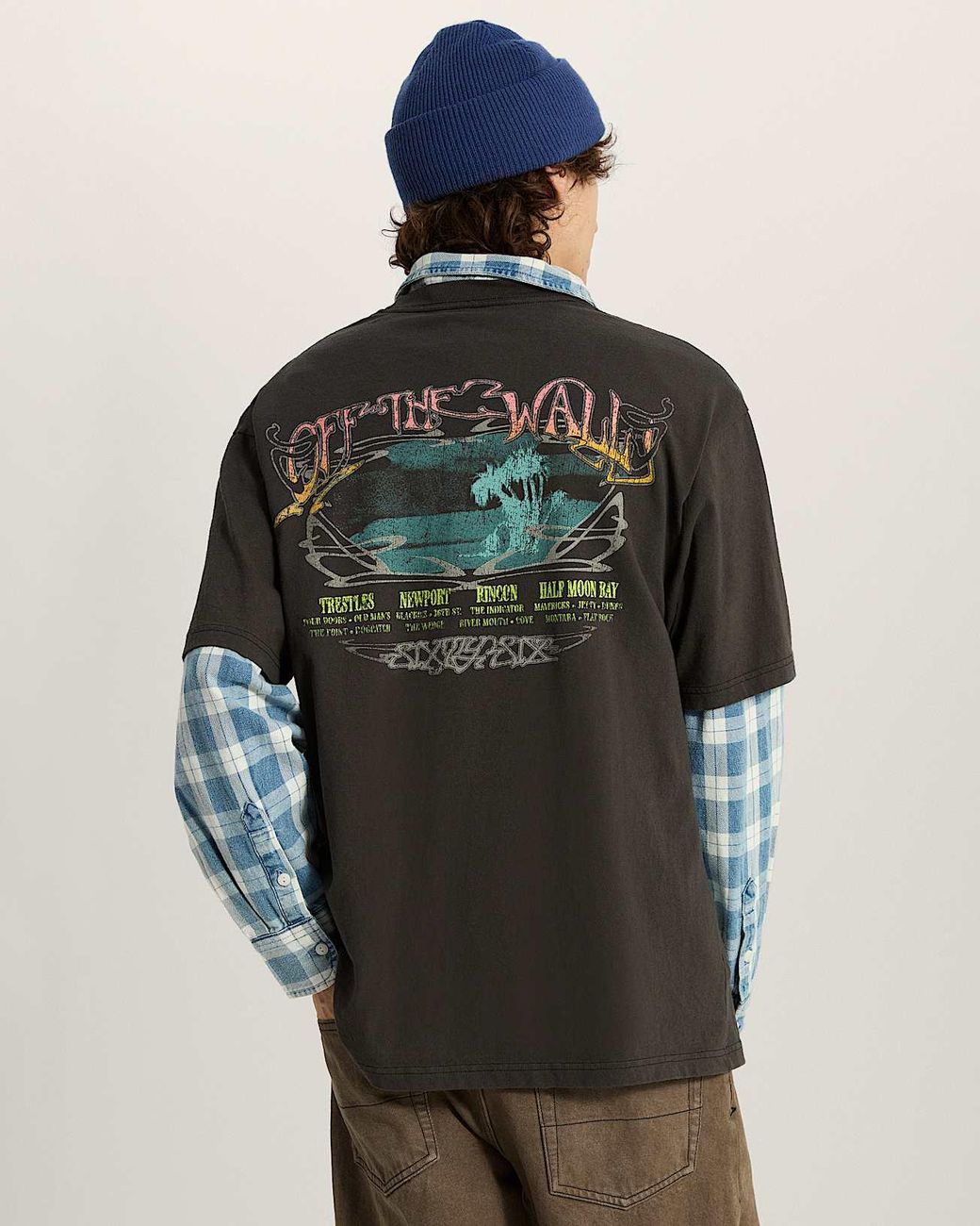 Vans Black Jetty Sets Ss T-Shirt for men