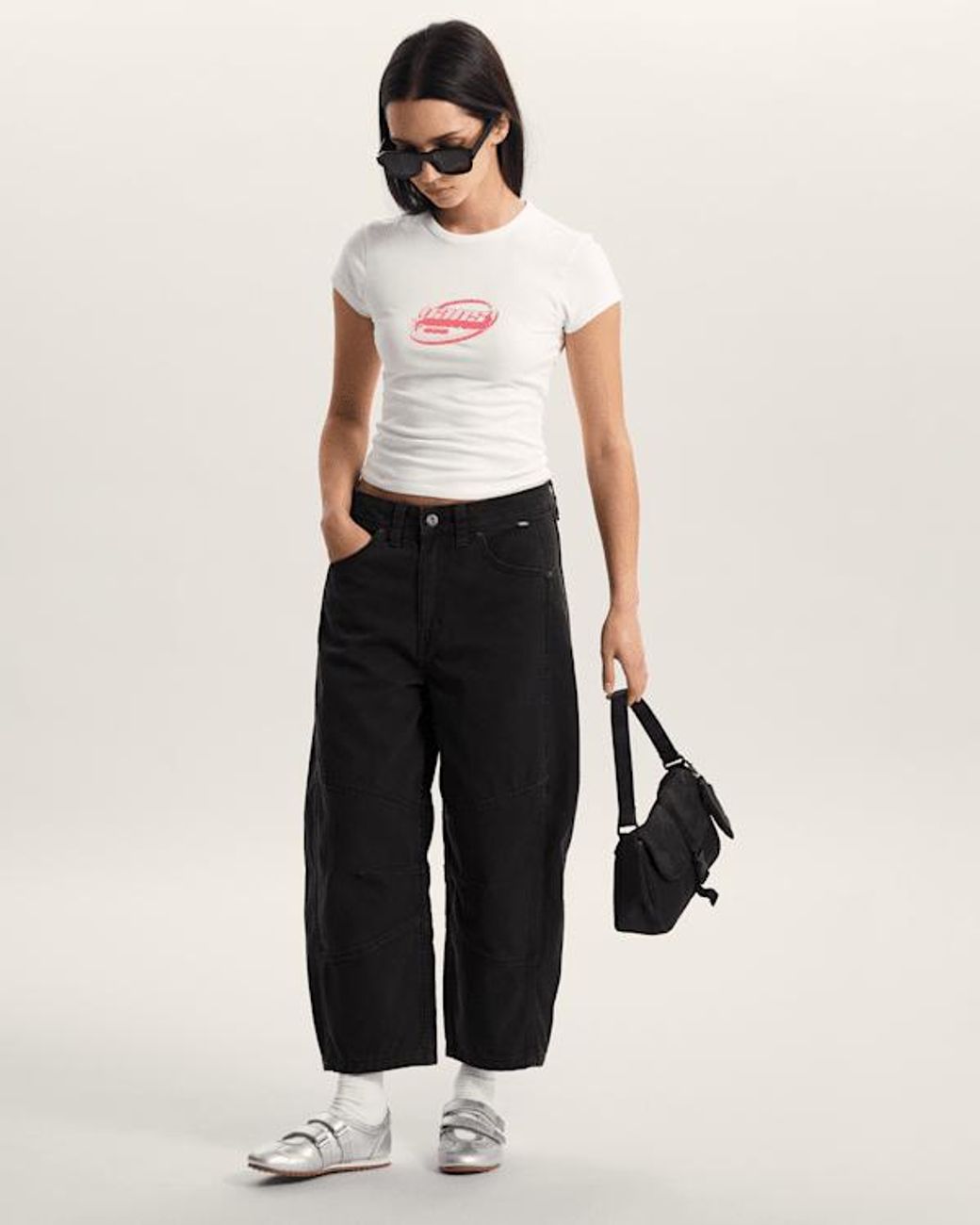 Vans Black Blaire Barrel Hose, Damen, Größe