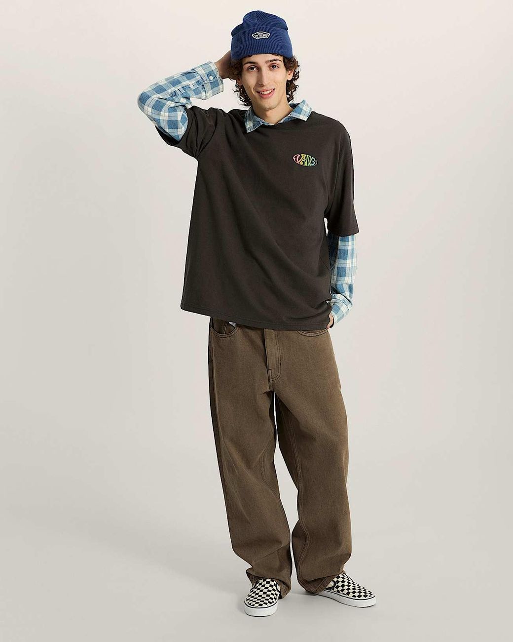 Vans Black Jetty Sets Ss T-Shirt for men