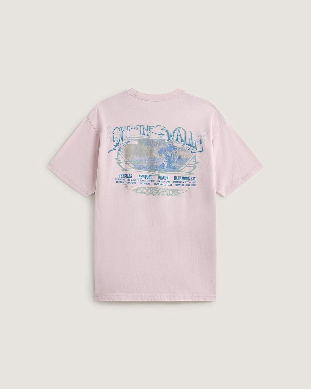 Vans Pink Jetty Sets Ss T-Shirt for men