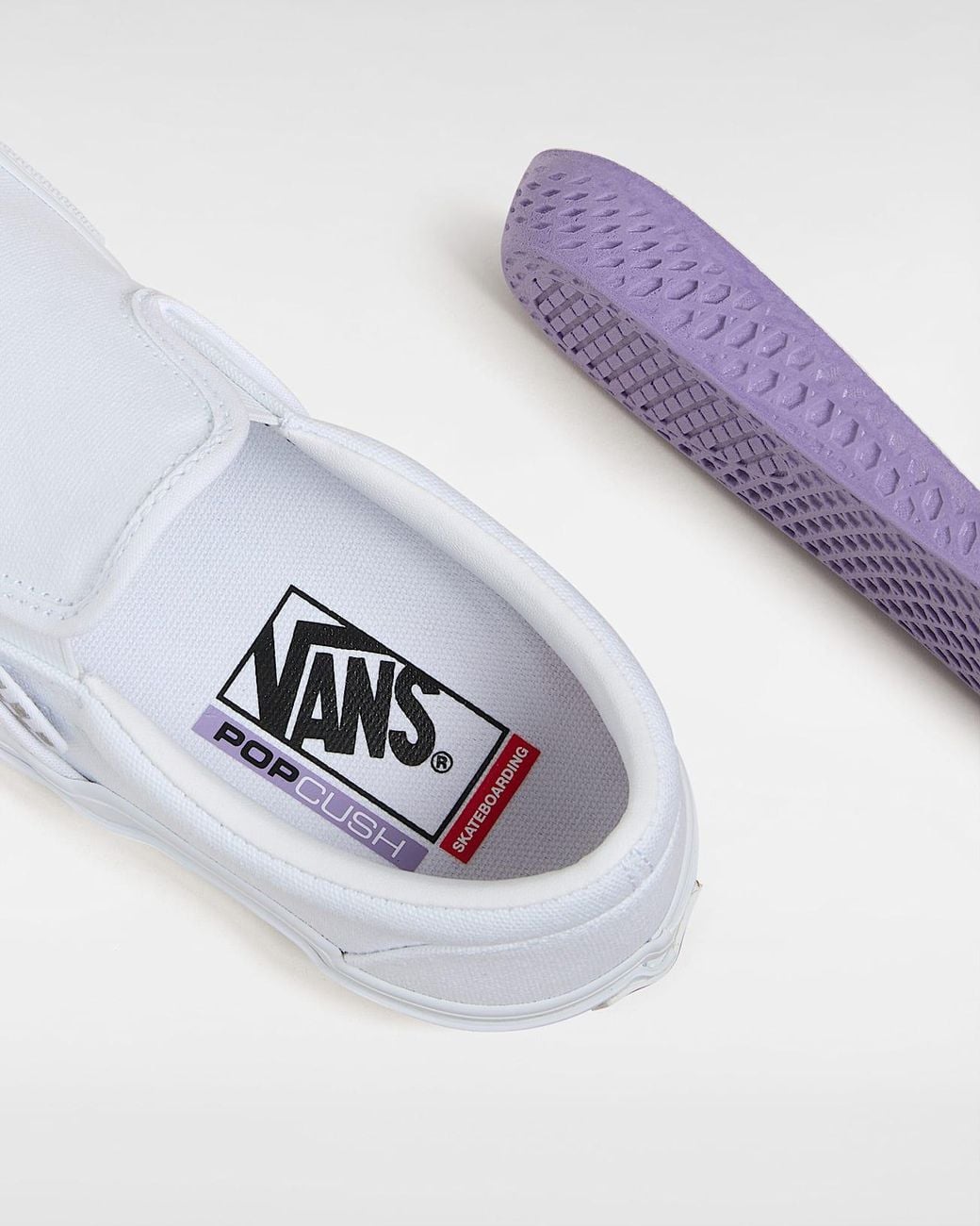 Vans White Skate Slip-On Shoes for men