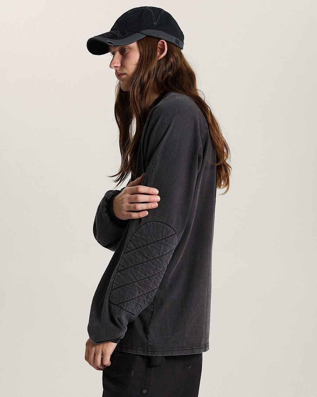 Vans A.O.D. By Slam Jam Lasered Langarmshirt, Herren, Größe in Black für Herren