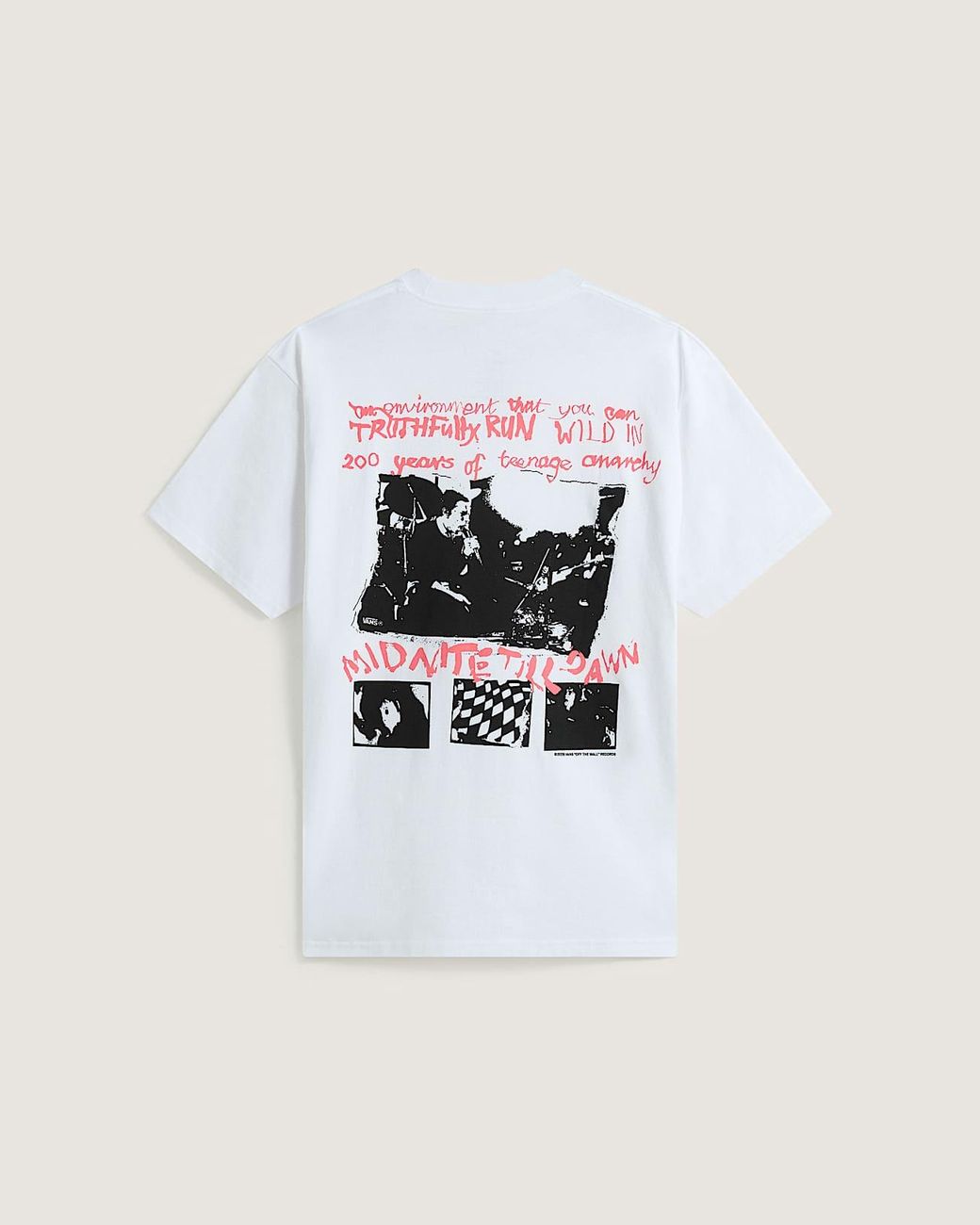 Vans White Sex Pistols Run Wild On The T-Shirt for men
