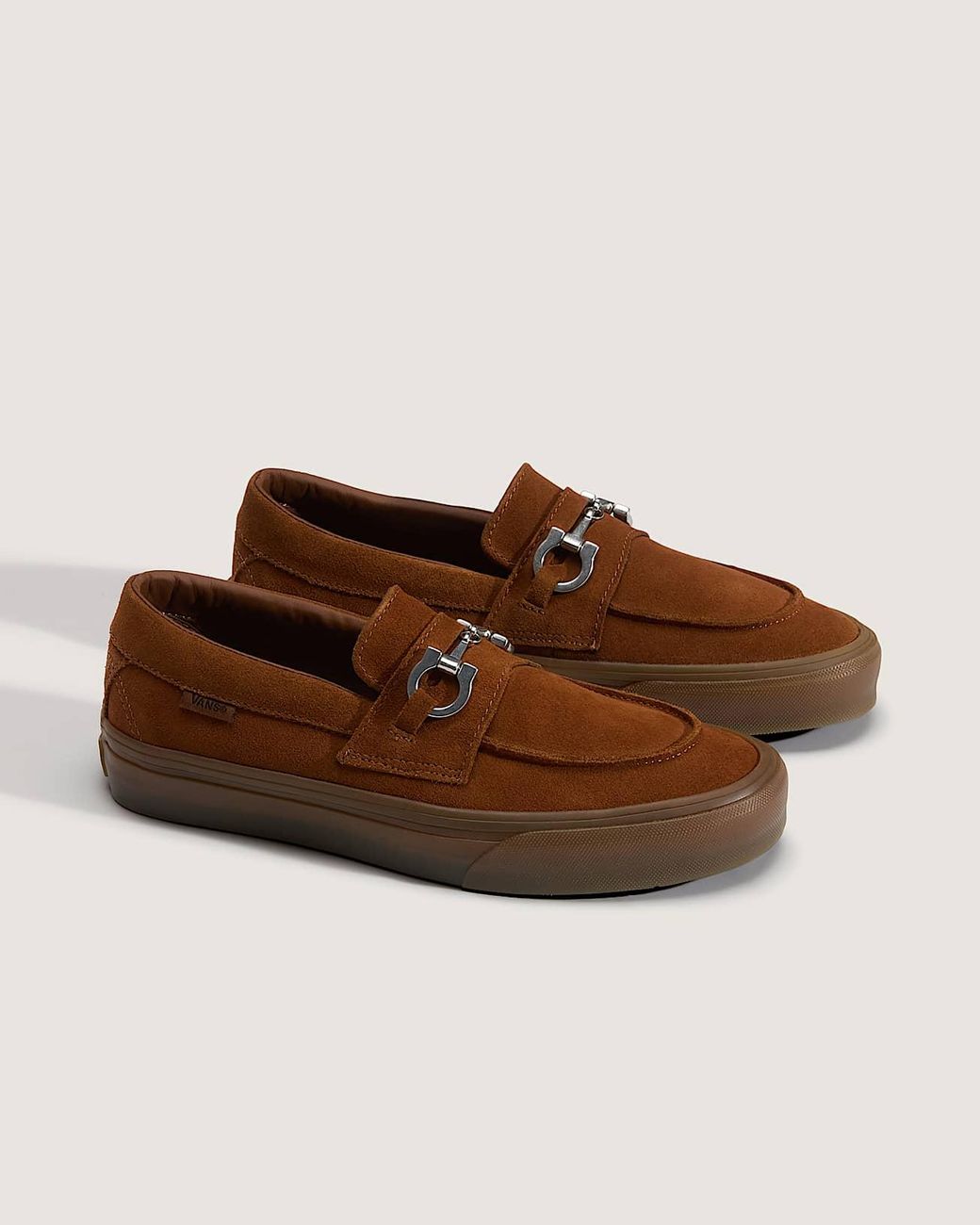 Vans Brown Skate Loafer Shoes for men