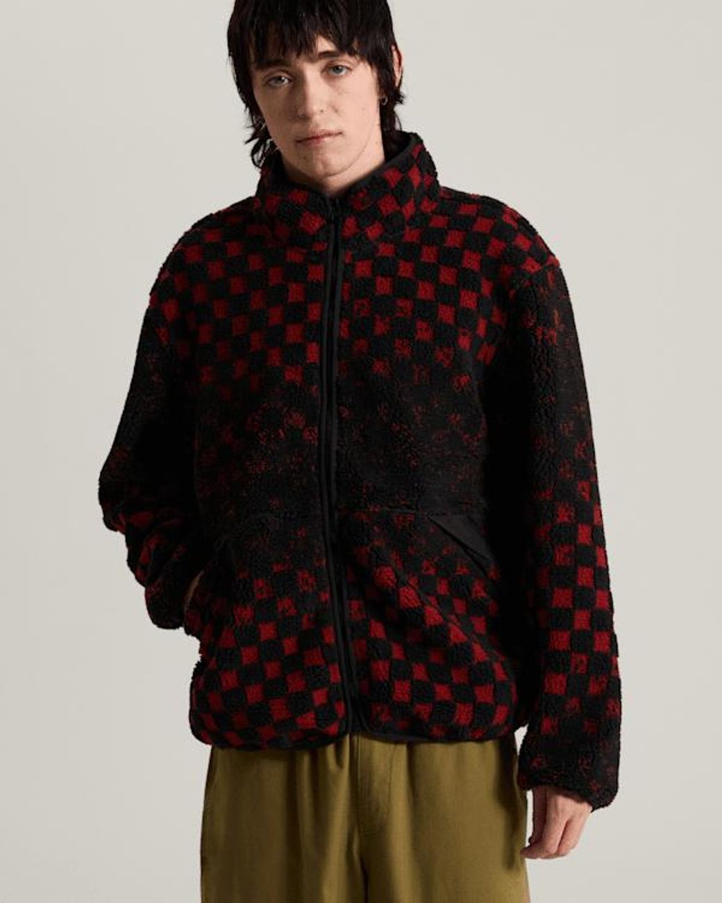 Vans Red Nights High Pile Jacket Poppy Ember for men