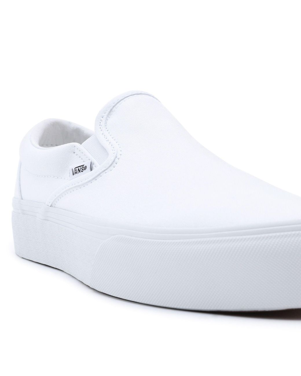 plain white canvas vans