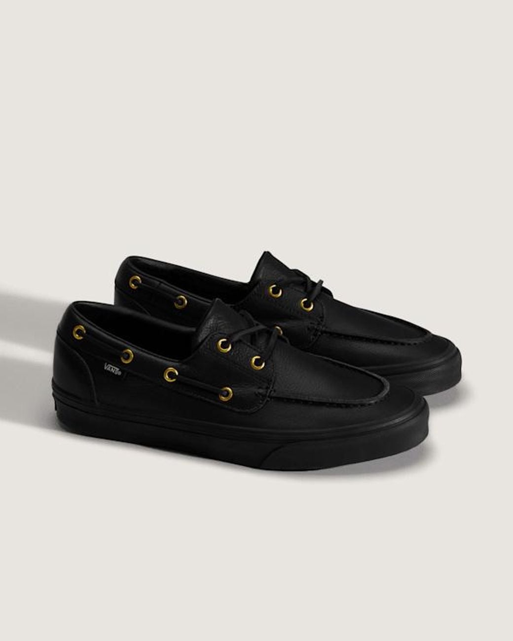 Vans Black 2-Eyelet Boat Shoes for men