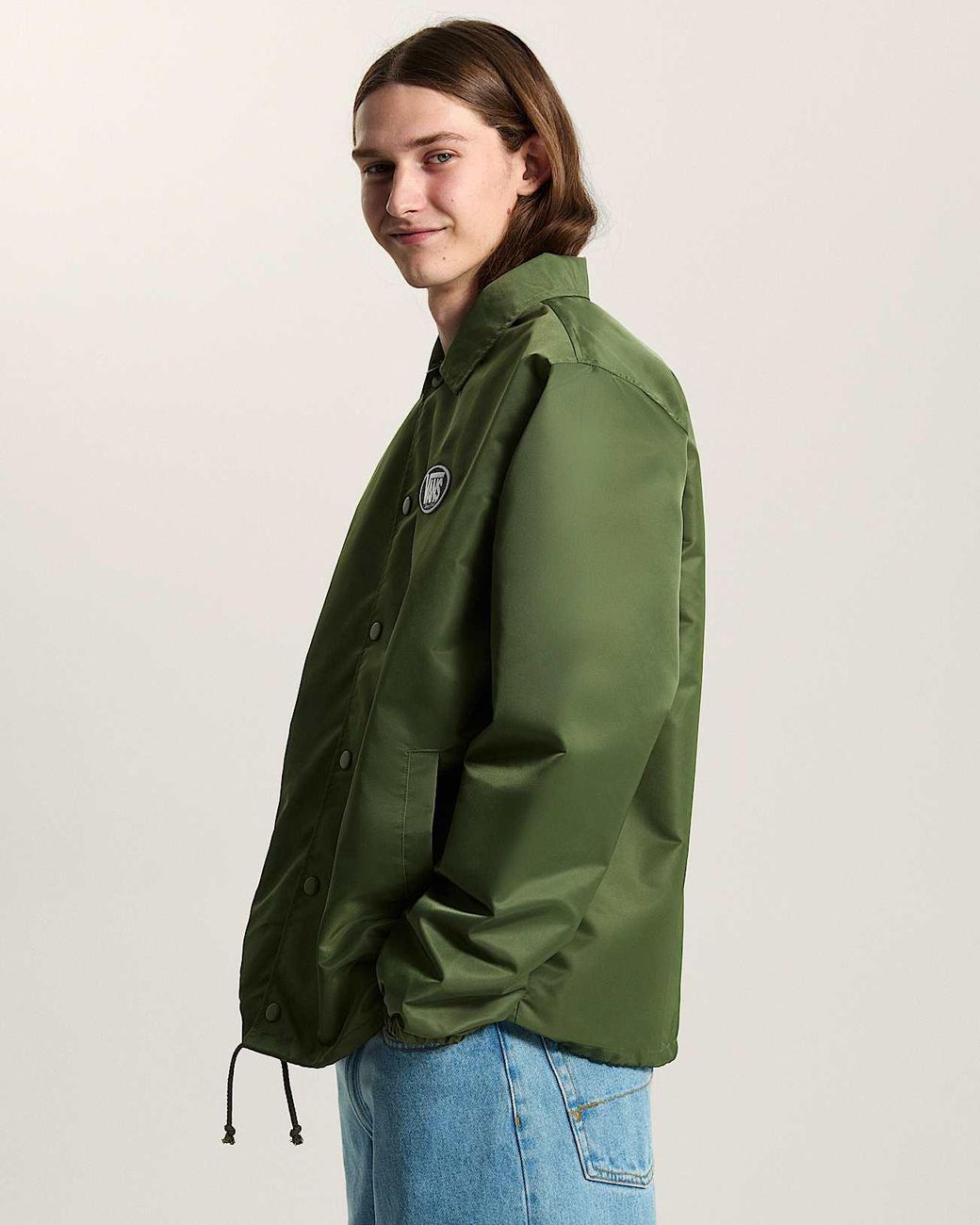 Vans Green Torrey Nylon Coaches Jacket for men