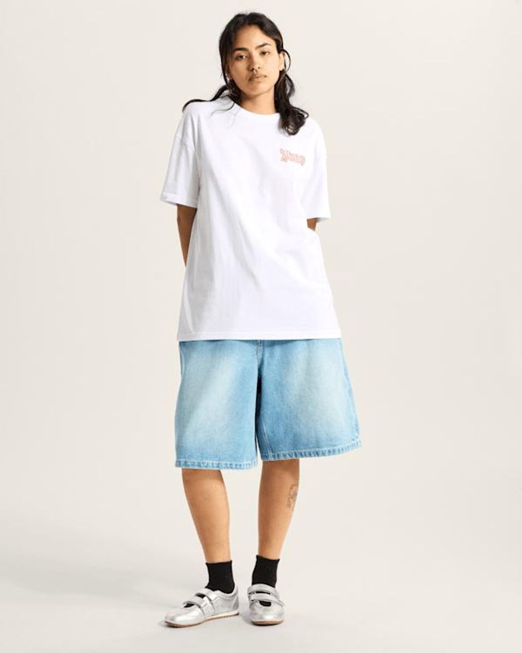 Vans White Lil Bear T-Shirt, Damen, Größe