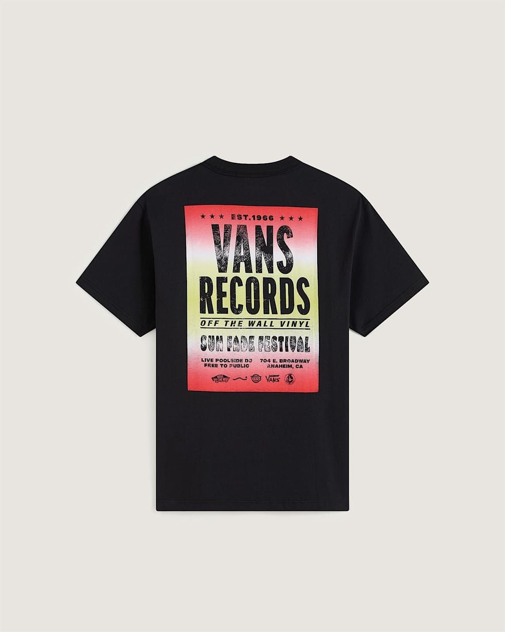 Vans Black Vinyl Ss Tee for men