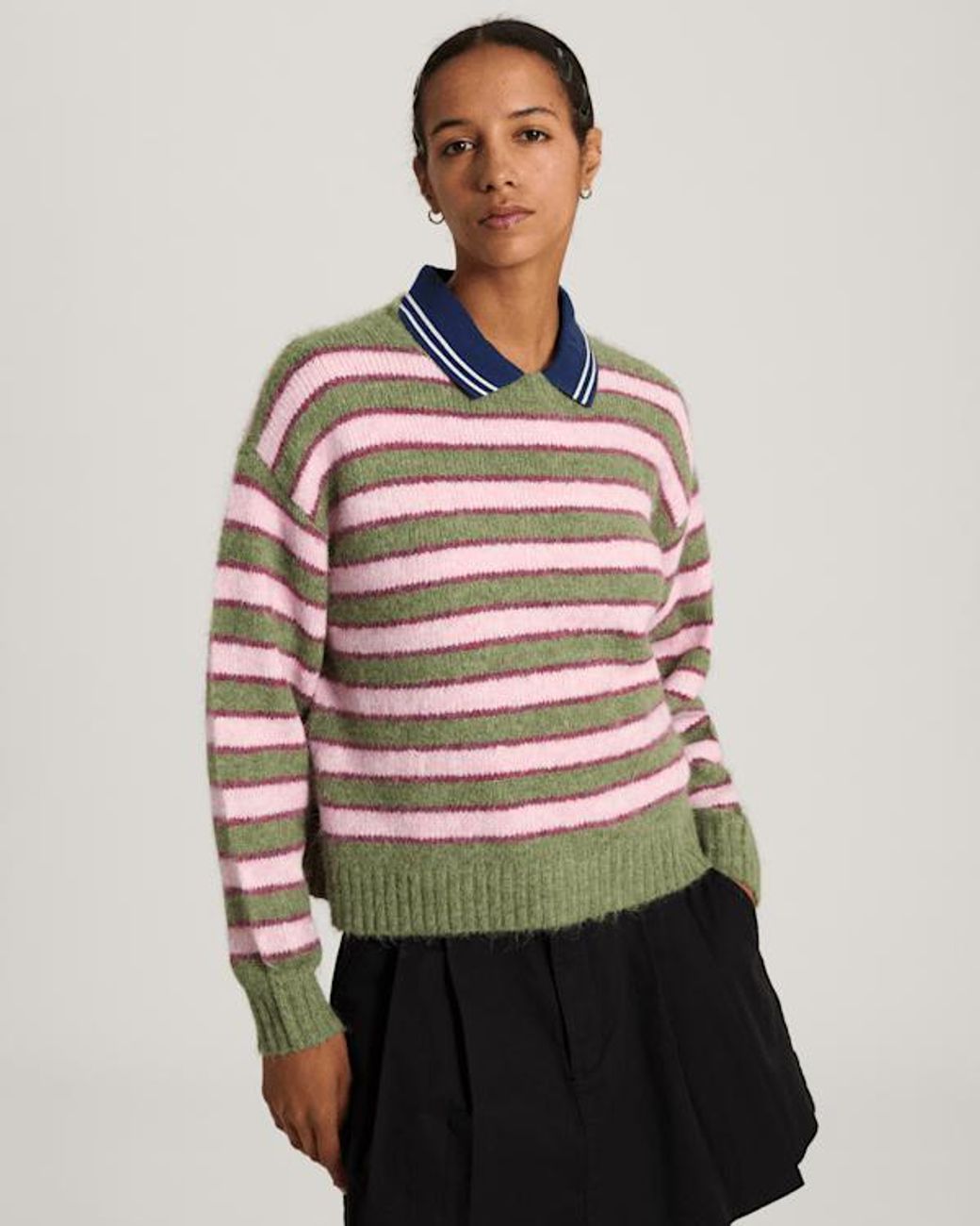 Vans Green Rollins Stripe Sweater