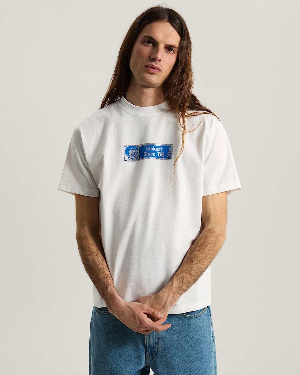 Vans White Sickest 66 Ss Tee for men