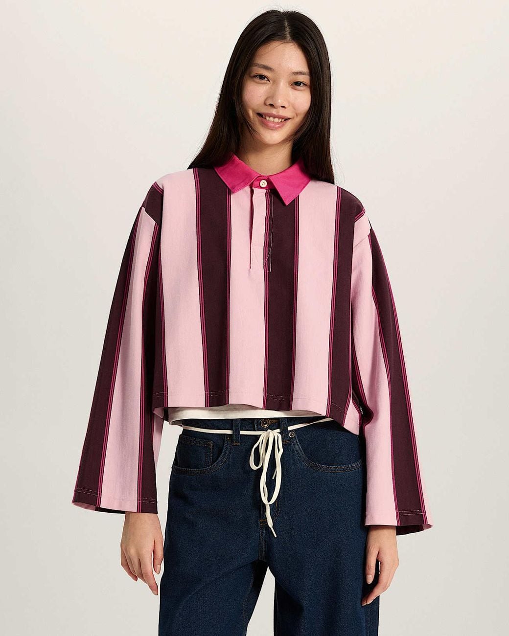 Vans Pink Becky Rugby Shirt
