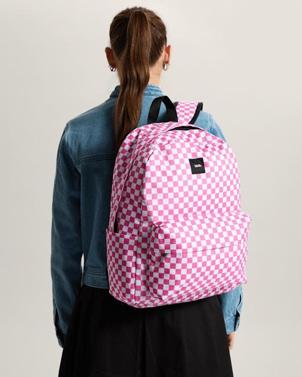 Vans Pink Old Skool Checkerboard Backpack for men