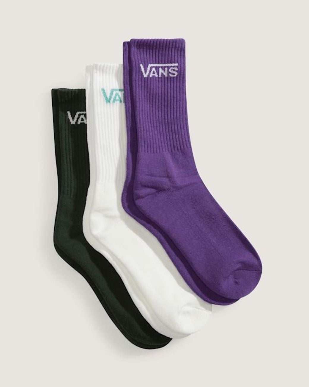 Vans Green Classic Crew Socks (3 Pairs) Size: L (8.5-12​ for men