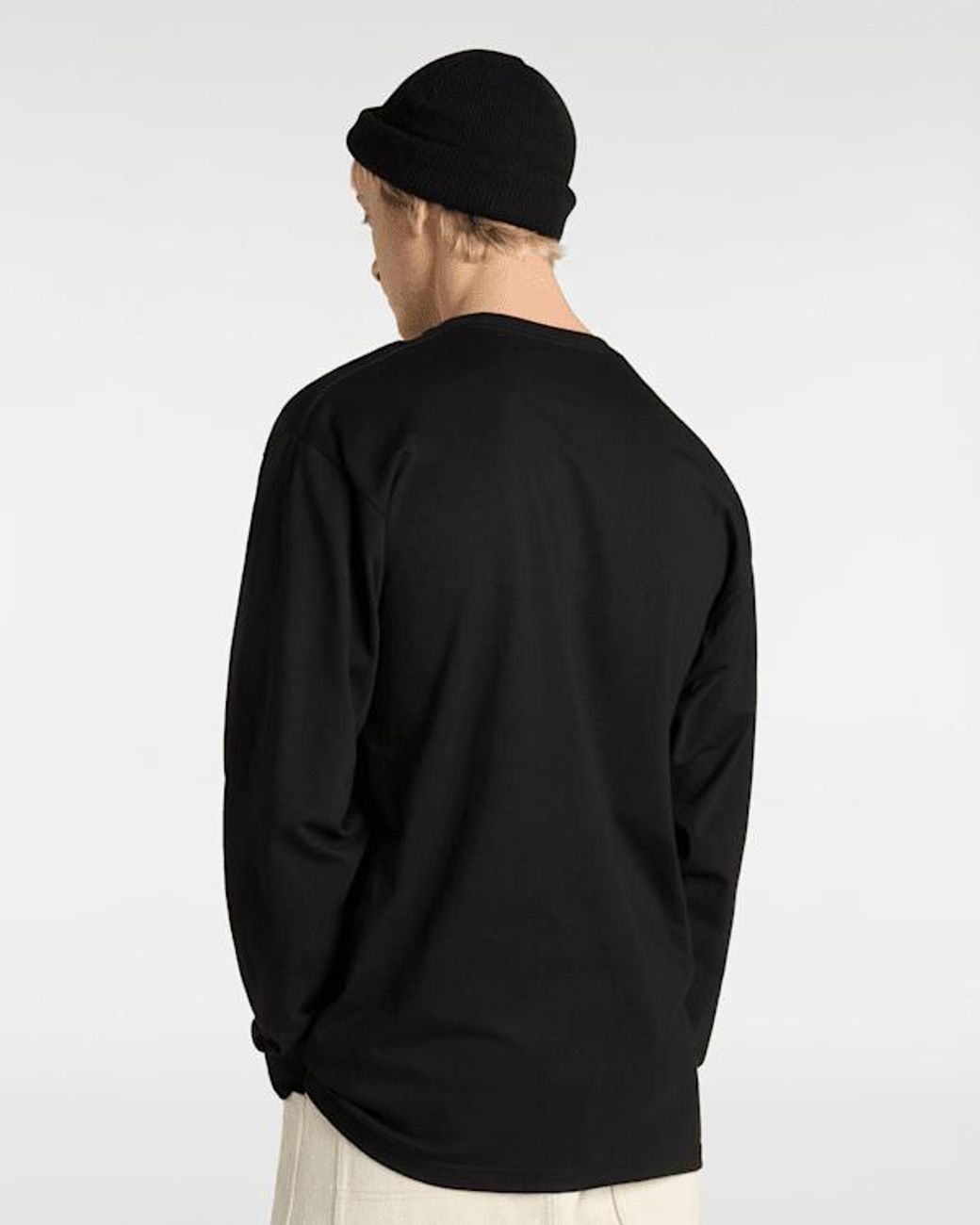 Vans Black Hi Stretch Long Sleeve T-Shirt for men