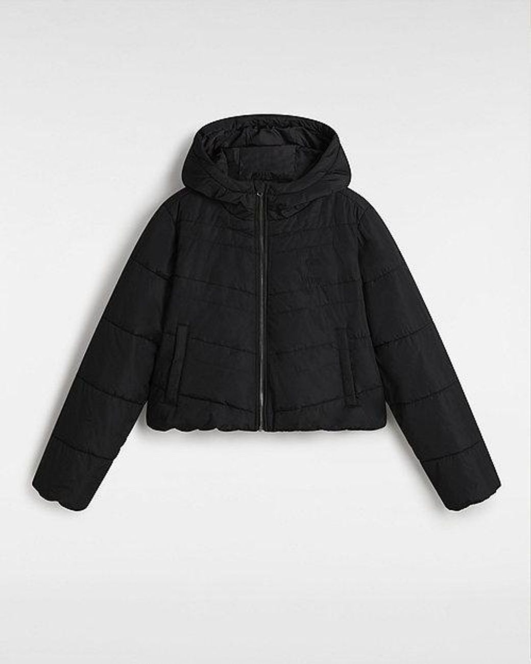 Vans Mte Foundry Crop Puff Hood Jacket in Black Lyst UK