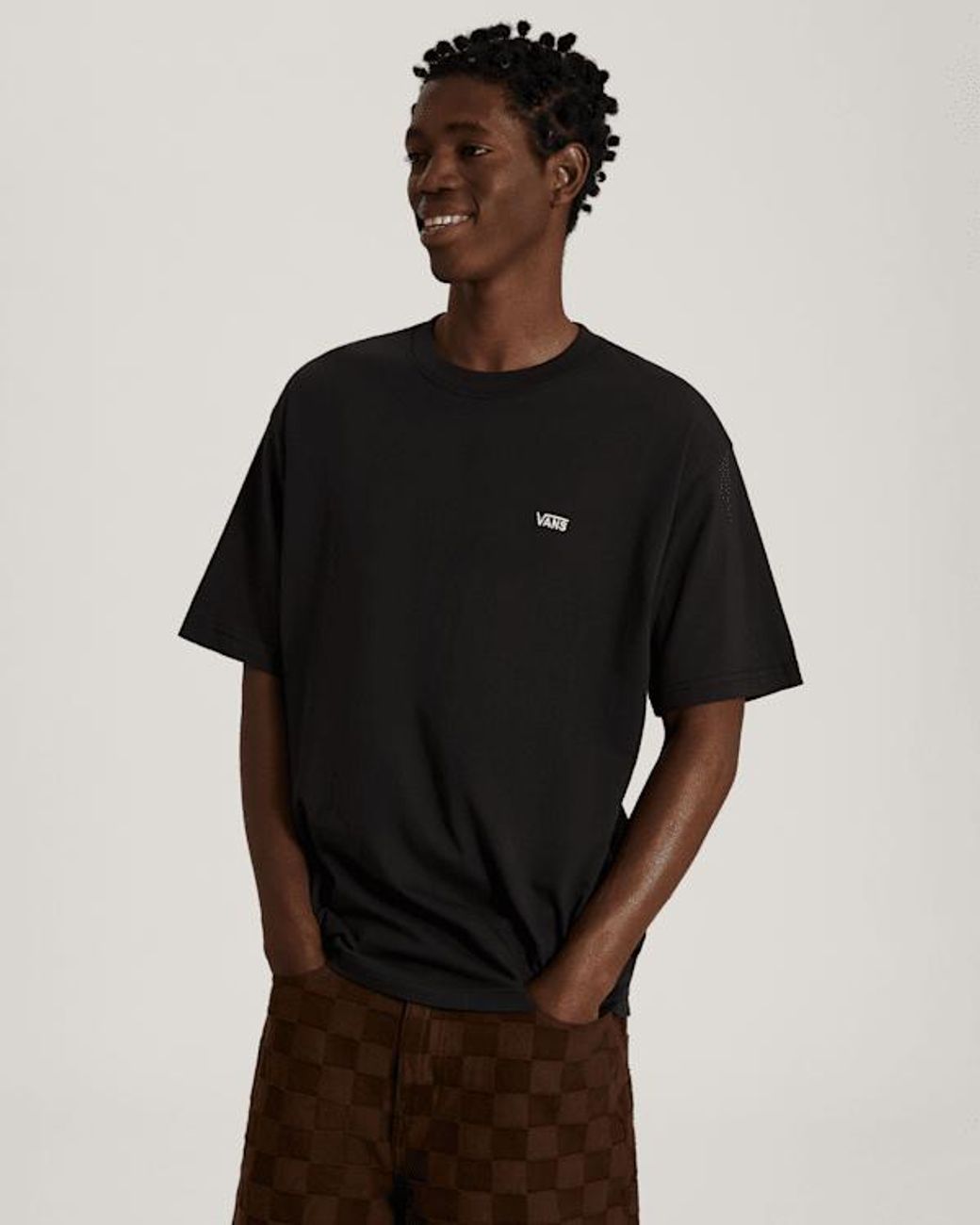 Vans Black Left Chest Ii Logo T-Shirt for men