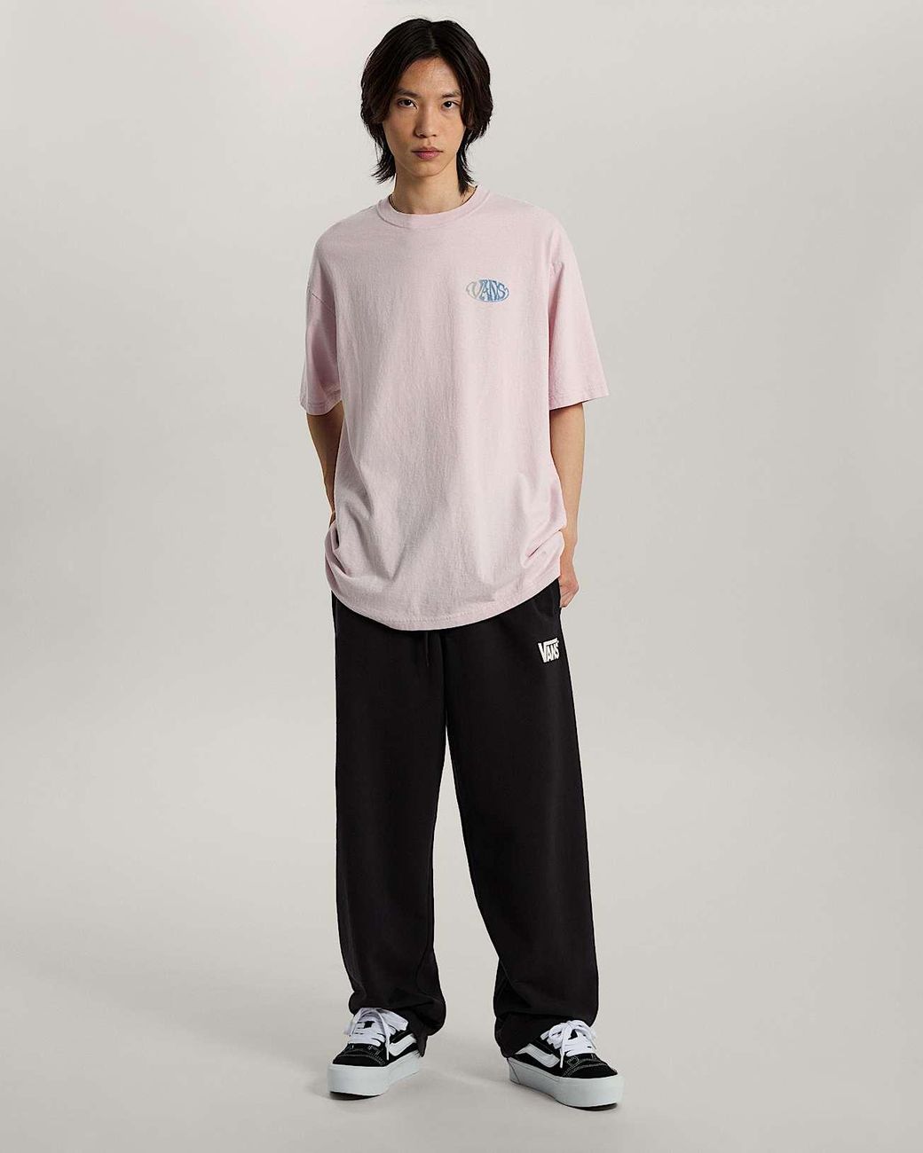 Vans Pink Jetty Sets Ss T-Shirt for men